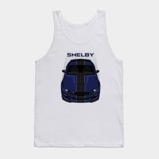 Ford Mustang Shelby GT350 2015 - 2020 - Kona Blue - Black Stripes Tank Top